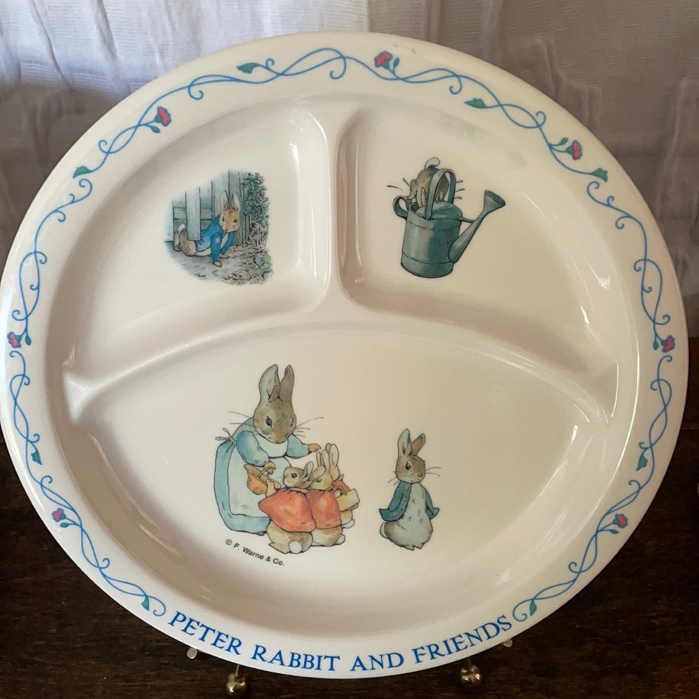 Vintage Peter Rabbit Child’s Divided Plate
